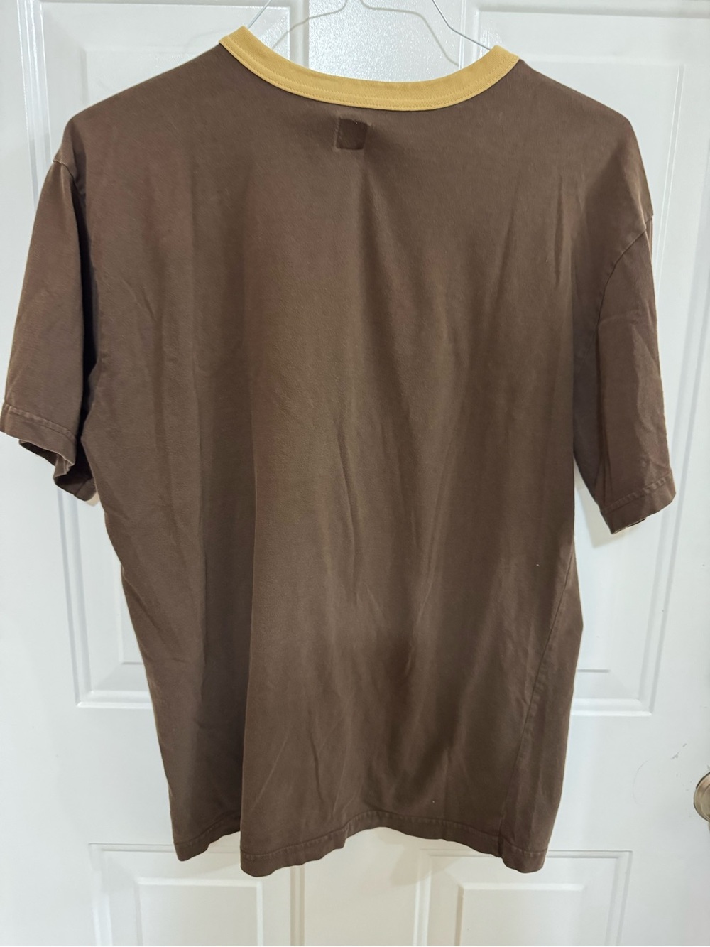 adidas Brown Crewneck with Tan Rib Trim - Picture 4 of 4